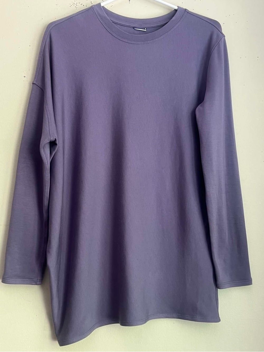 Kit and Ace Dusty Lavender Long Sleeve Crew Tee